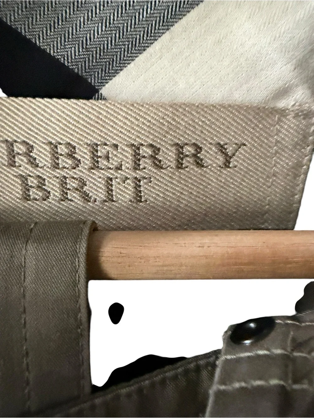 Burberry Brit Double Breasted Trench Coat- khaki olive - Picture 10 of 12